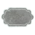 thumbnail image 4 of Home Weavers Allure Collection Cotton Bath Rug, Tufted Non-Slip Backing, Soft Absorbent, Machine Washable, 21"x34", Gray, 4 of 9