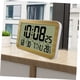 thumbnail image 5 of Reloj de pared Digital de grano de madera, Reloj de escritorio con temperatura y fecha, despertador Digital de madera, calendario Digital, 1 ud., 5 of 5