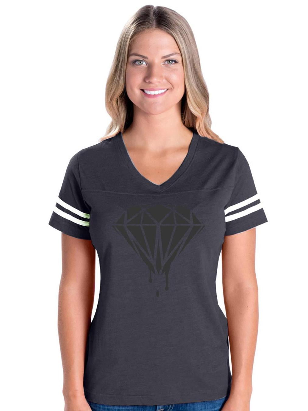 black v neck t shirts walmart