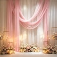 thumbnail image 4 of Wedding Arch Drapes 29.5x236.2 Inch Sheer Chiffon Fabric Soft Flowy Gauze Curtain for Outdoor Ceremony Party Stage Decor, 4 of 6