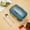 Navy, variant on Barley Straw Lunch Box Microwaveable Meal Prep Container With Stainless Steel Tableware - Large Capacity Divided Bento Box, 8.26x5.51x2.95in Green Plastic