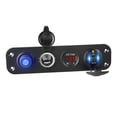 thumbnail image 3 of BELOVING Charger Socket Panel Double USB Charger Socket Power Outlet for Marine Truck Red Light, 3 of 10