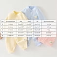 thumbnail image 4 of CAUYDY 3 6 9 12 18 24 Months Baby Girls Sleepers Newborn Clothes Fall Winter Preemie Long Sleeve Romper Infant Girl Cute Pajamas Toddler One-Pieces Sizes 2-4 Months,Blue, 4 of 9