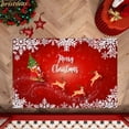 thumbnail image 4 of Cinvoph Christmas Front Door Rug ,Waterproof Merry Christmas Reindeer Ball Doormat, Sturdy Fade Non-Slip, Low Profile, Easy Clean Patio Porch Entryway Mat 16"x24", 4 of 6