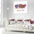 thumbnail image 3 of Designart Mexico City Skyline - Cityscape Throw Pillow - 16x16, 3 of 5