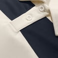 thumbnail image 6 of FchengtaiS Men's Striped Golf Shirts Long Sleeve 2-Button Turndown Collar T-Shirts Casual Business Spring Fall Outdoor Wear, 6 of 7