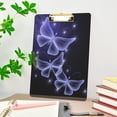 thumbnail image 5 of FMSHPON Butterfly Blue Clipboard Hardboard Wood Nursing Clip Board and Pull for Standard A4 Letter 13x9 inches, 5 of 7