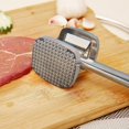 thumbnail image 5 of Yjmei - Ablandador de carne de 28 cm, martillo de carne de doble cara, resistente, de aluminio, 140 puntas y superficie plana, martillo de cocina para carne de pollo, mazo de cocina, 5 of 5