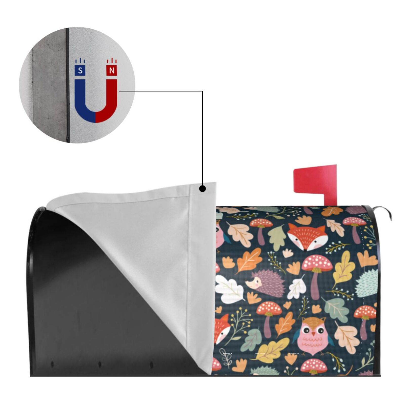 Kdxio Magnetic Mailbox Cover 21x18 in Mailbox Cover Outdoor Decoration Holiday Mailbox Covers for Home Garden Yard-21x18 in