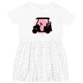 thumbnail image 3 of Inktastic Golfing Girls Golf Cart Girls Toddler Dress, 3 of 5
