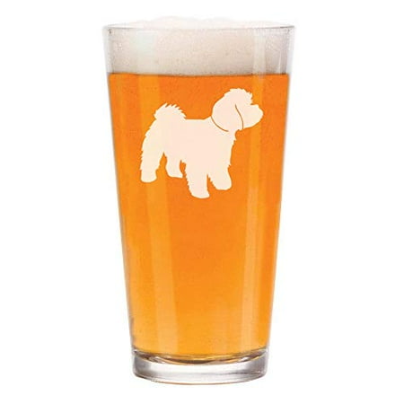 

16 oz Beer Pint Glass Maltipoo
