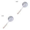 thumbnail image 4 of Matsuzay Cuchara coladora Cuchara de filtro inoxidable Cuchara colgante para freír Espumadera para cocina Cuchara para cocinar fideos Colador 14 # 2Conjunto, 4 of 6