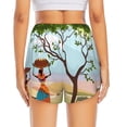 thumbnail image 4 of Goofa African Women Printed Women 2 in 1 Running Shorts,Quick Dry Athletic Workout Shorts,High Waisted Athletic Shorts with Liner Pockets-Medium, 4 of 9