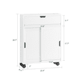 thumbnail image 2 of SoBuy BZR31-W Bathroom Cabinet Storage Shelf on Wheels,Toilet Paper&Toilet Brush Holder Cabinet, 2 of 9
