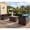Black, variant on TANGJEAMER 7 Piece Patio Furniture Set with Fire Pit Table, All Weather Outdoor Sectional PE Rattan, Patio Conversation Sets with Cushions for Garden Lawn Balcony, Black