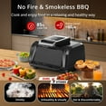 thumbnail image 4 of ACONEE Indoor Grill Air Fryer Combo - 7-in-1 Smokeless Electric Air Grill with See-Through Window, Non-Stick Removable Plates, Even Heat, and Silicon Tongs - 4Qt, 1750W, Up to 450Â°F, 4 of 4
