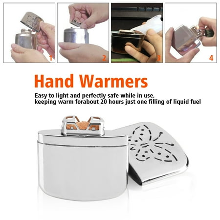 Garosa Hand Warmers Zinc Alloy Portable Pocket Liquid Fuel