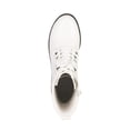 thumbnail image 3 of Botas DREAM PAIRS DMB214 blancas con cordones, media caña para mujer talla 7.5, 3 of 4
