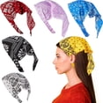 thumbnail image 2 of Pañuelo para la cabeza con bolsa para mujer de tres estados, banda elástica para el cabello, banda elástica ancha y sencilla, accesorios para el cabello, 2 of 6