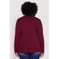 thumbnail image 5 of Women's Plus Size Long Sleeve Crew Neck Tee, 5 of 5