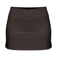 thumbnail image 6 of ZHOGXU Athletic Tennis Skirts For Womens With Waist Design Exposure Solid Color Summer High Waist A Line Party Club Wear, 6 of 6