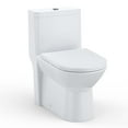 thumbnail image 2 of Accreate One Piece Elongated Toilet with Side Flush and V Shape Soft Close Seat, High Comfort Toilet for Seniors and Home Bathroom Renovation, 2 of 7