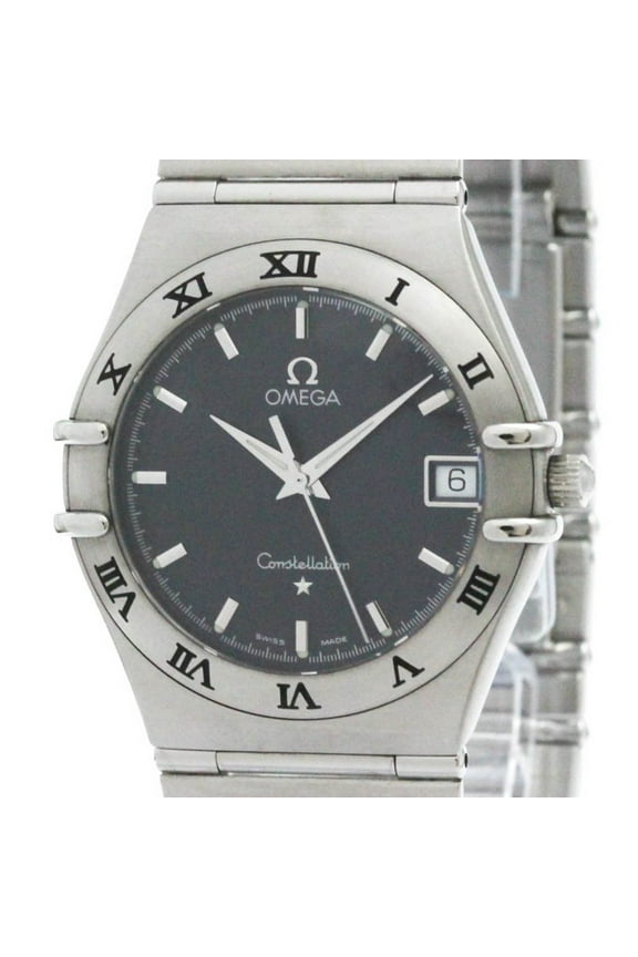 Pre-Owned OMEGA Constellation Stainless Steel Quartz Mens Watch 1512.40 Polished (Good)