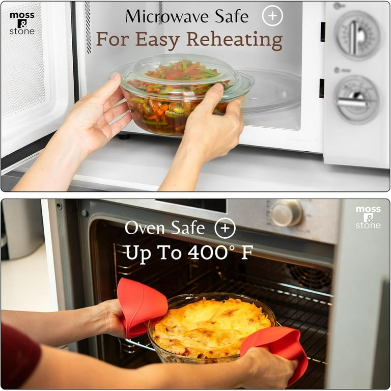 Microwave Safe Pyrex Casserole Dish Oven Safe 6-Piece Glass