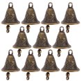 thumbnail image 5 of HOMEMAXS  10 Pcs Vintage Bells Antique Road Block Pendants Key Rings Golden, 5 of 8