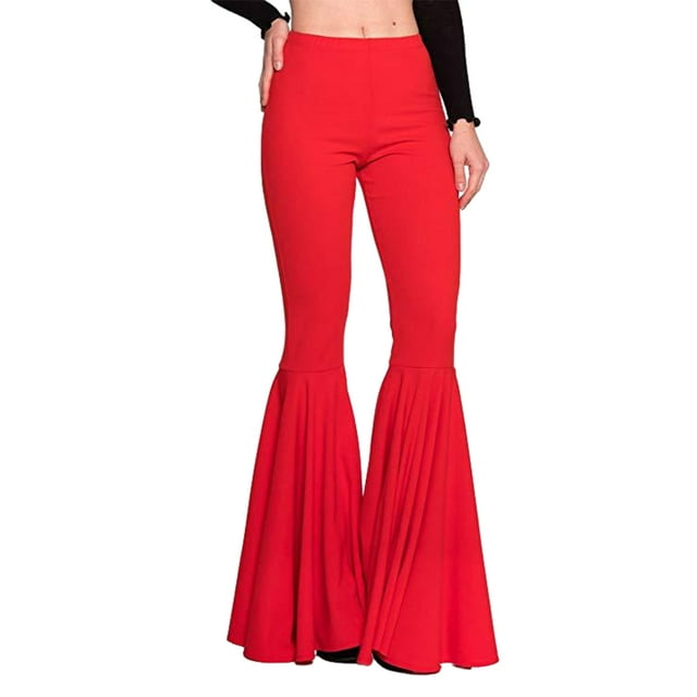 ZheElen Confortable Femmes Pattes d'Éléphant Extensible Léger Plusieurs Tailles Disponibles Rouge P 1 Ensemble