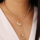 thumbnail image 1 of Collar ajustable con dije de mariposa, 1 of 5