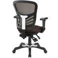 thumbnail image 3 of Modern Contemporary Office Chair, Brown Fabric, 3 of 4