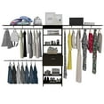 thumbnail image 6 of Depot E-Shop Zamora 70"W - 118"W Closet System Black Wengue, 6 of 7