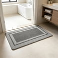 thumbnail image 2 of Ultra Thin Indoor Door Mat, Low-Profile Door Mat Indoor Entrance, Non Slip Rubber Backing Inside Doormat Washable Welcome Front Entryway Dirt Trapper Entry Mat, Grey, 2 of 6