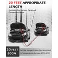thumbnail image 4 of Noone Heavy Duty Jumper Cables with Smart-7 Protector, 2 Gauge 20 Feet 800Amp Booster Cables for Car, 800A Battery Cables with Carry Bag(2AWG x 20Ft), 4 of 4