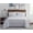 Grey, variant on Brooklyn Loom Niari Yarn Dye Stripe 100% Cotton 2 Piece Twin XL Comforter Set in Blue, All Season, Adult Size, OEKO-TEX Certified