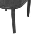 thumbnail image 6 of Noble House Elmore Fabric Upholstered Wood Dining Chairs, Set of 2, Charcoal and Weathered Gray, 6 of 8