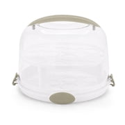 Better Homes & Gardens Round Cake Carrier with Clear Plastic Cover, 13 Diameter, Dishwasher Safe, Best Used for Leftover Storage and Party Transportation