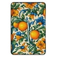 thumbnail image 3 of Oranges Flowers Ornate Italian Design Picnic Blanket Waterproof Outdoor Beach Blanket Hand-held Pad Suitable for Travel, Camping, Beach, Family Gatherings, 3 of 8