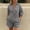 Black, variant on PUMXQ Women Gingham Plaid 2 Piece Matching Short Set Collared Half Button Rollable Long Sleeve Shirt Loose High Waist Shorts with Side Pockets Casual Summer Lounge Sleepwear Outfits Black L