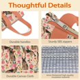 thumbnail image 4 of German Shepherd with Pioneer Flower Insulated Lunch Bag for Women & Adults,Large Portable Soft Cooler Lunch Bag,Thermal Food Storage Tote with Pearl Cotton,8.66L,8.75x5.75x9.5 Inch, 4 of 6