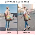 thumbnail image 5 of Pioneer Flower Floral Print Pattern Travel Tote Bags for Women Carry On,Large Weekender Bags for Women Travel,Multi Functional Duffle Bag for Work,Shopping,Sports, 5 of 5
