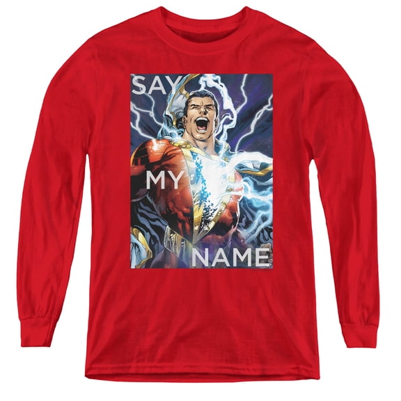 Jla - Say My Name - Youth Long Sleeve Shirt - Large