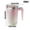thumbnail image 3 of Stirring Mug 450ml Cup with Detachable Stirrer Rechargeable Automatic Stirring Cup for Tea Beverages Drink Birthday Home Kitchen Cafe, E-E, 3 of 9