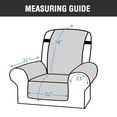 thumbnail image 2 of Eurhowing Waterproof Recliner Cover, Non-Slip Sofa Slipcover for Regular Reclining Chair, Slip Proof Furniture Protector, Brown, 2 of 10