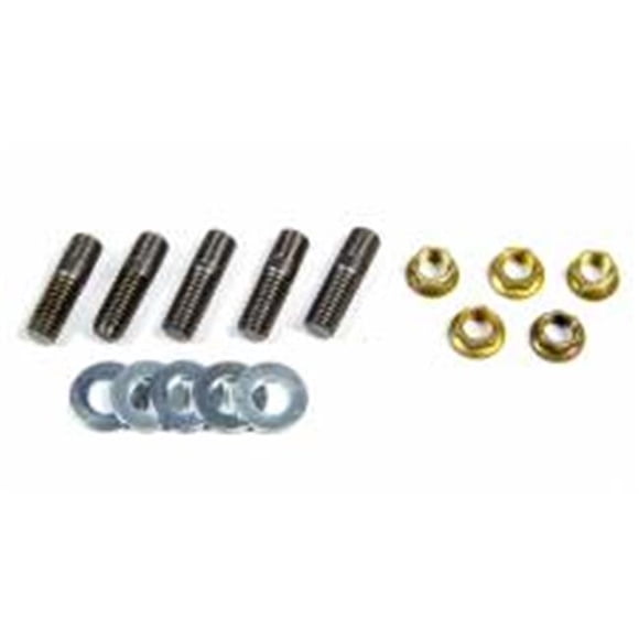 Weld Racing WELP613-0069 0.37-16 in. Base Filetage Frein Rotor Goujon 0.37-24 in. Filetage Supérieur 1.34 in. Longs Écrous & Rondelles&44; Acier - Pack de 5