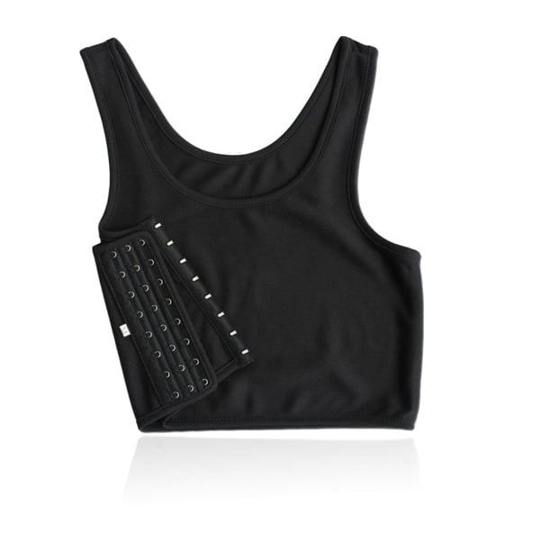 Minnieouse Chaleco de verano para mujer, chalecos moldeadores de Color sólido, camiseta sin mangas para el pecho, camisetas sin mangas transpirables para Prendas para la parte del cuerpo Negro METRO Minnieouse FS11407-06