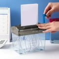 thumbnail image 4 of Mini Hand Shredder Portable Paper Shredder Manual Shredder Documents Paper Cutting Tool Home Office Desktop Stationery Christmas Birthday Gift, 4 of 7