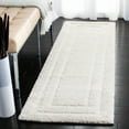thumbnail image 4 of SAFAVIEH Florida Mason Bordered Shag Area Rug, Cream, 4' x 4' Round, 4 of 10
