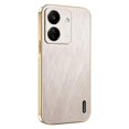 thumbnail image 1 of KADEM For Xiaomi Redmi 13C 4G Poco C65 4G Case Electroplating Silk Texture PU + TPU Phone Back Cover, 1 of 5
